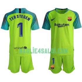 Maglia FC Barcelona TER STEGEN 1 Portiere Bambino Prima Divisa 2019-20